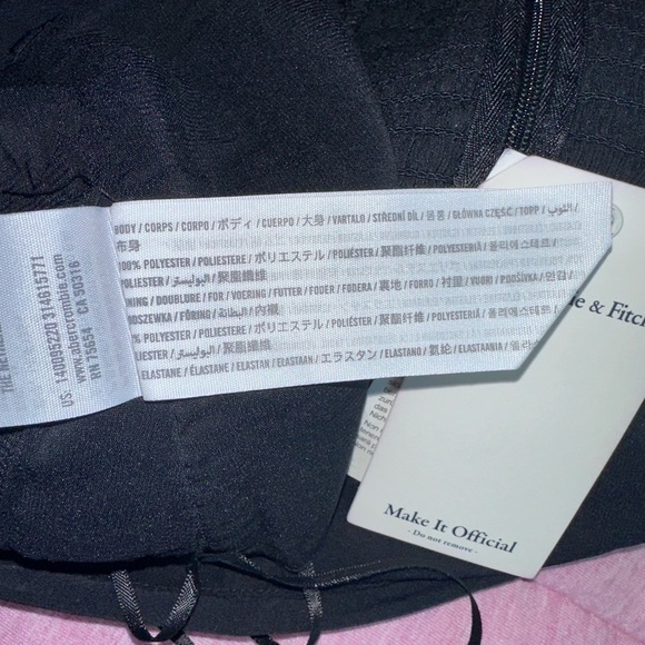 Abercrombie & Fitch Elegant Black Women's Top size M - Picture 7 of 7